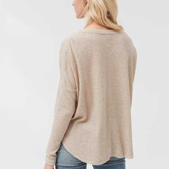 UO Out From Under Jojo Thermal Button-Front Top - Picture 3 of 15